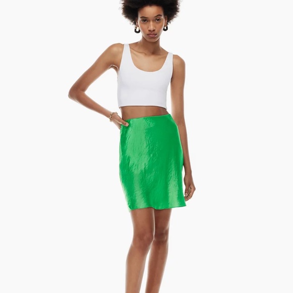 Aritzia Skirts Aritzia Babaton Slip Mini Skirt Poshmark